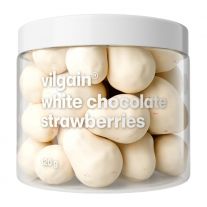 Vilgain Lyofilizované jahody v čokoláde biela čokoláda 120 g