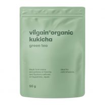 Vilgain Kukicha tradičný japonský zelený čaj s jemnou sladkou chuťou, nízky obsah kofeínu BIO 50 g