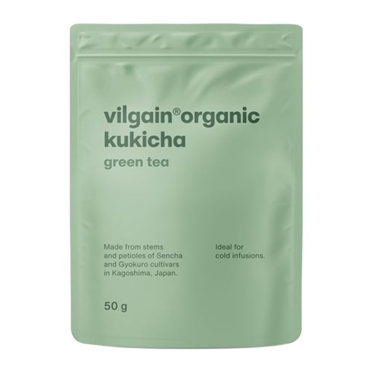 Vilgain Kukicha tradičný japonský zelený čaj s jemnou sladkou chuťou, nízky obsah kofeínu BIO 50 g