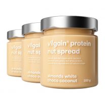 Vilgain Cheat Spread mandle s bielou čokoládou a kokosom 350 g