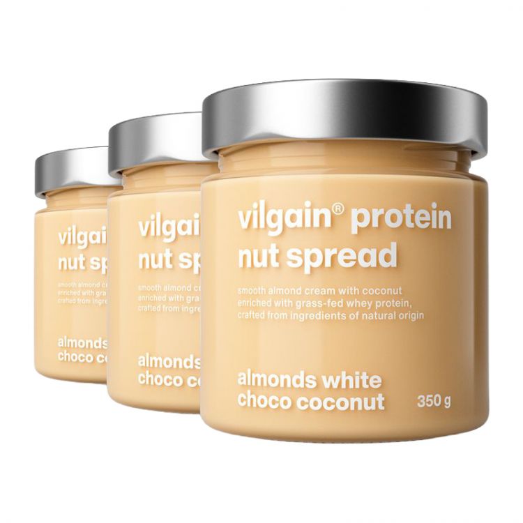 Vilgain Cheat Spread mandle s bielou čokoládou a kokosom 350 g