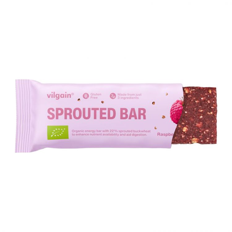 Vilgain Sprouted Energy Bar BIO malina 35 g