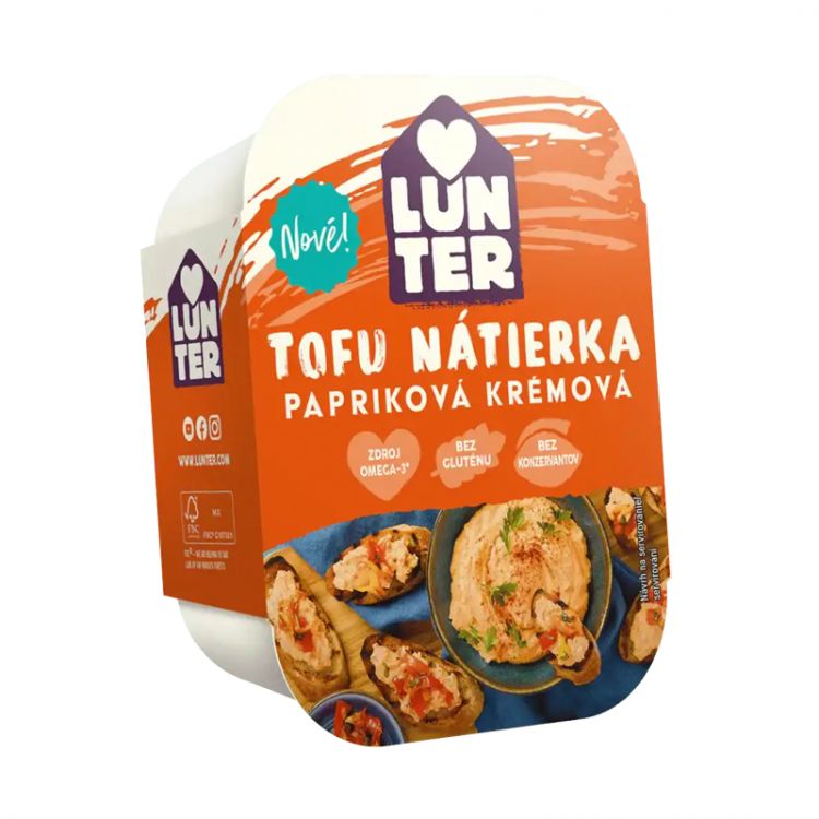 Lunter Tofu Nátierka Papriková Krémová 140g