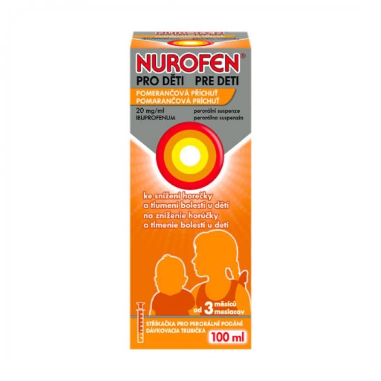 NUROFEN Pre deti 4% pomaranč 100 ml