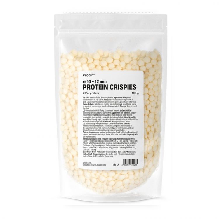 Vilgain Protein Crispies XL bez príchute 100 g