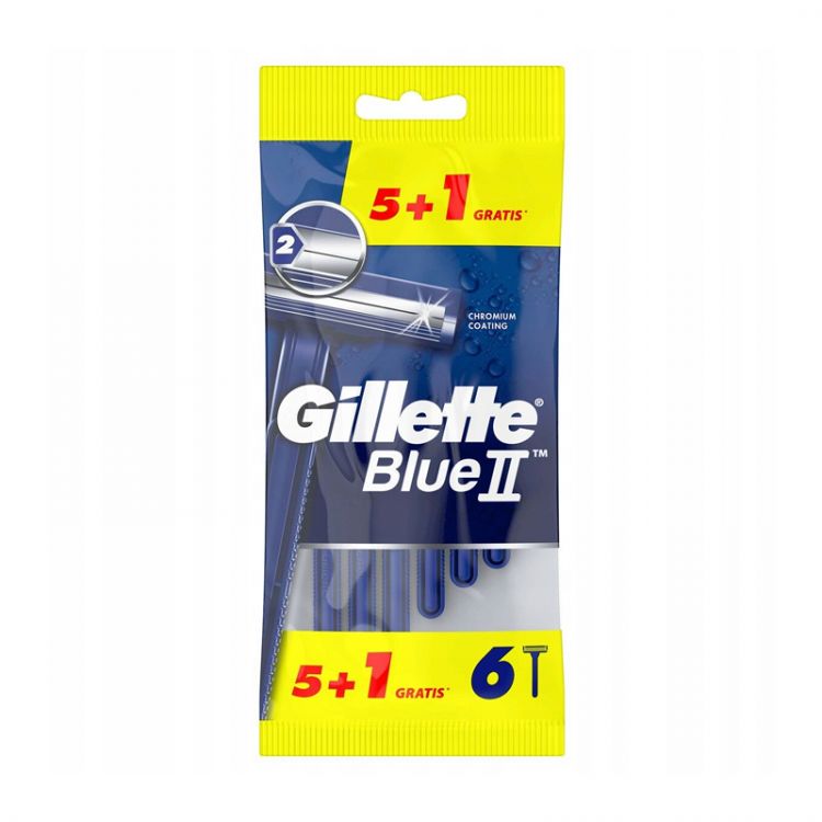 Gillette jednorazové žiletky Blue II 6ks