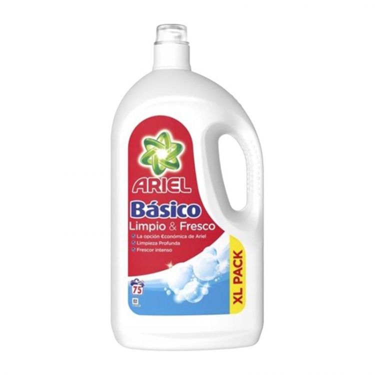 Ariel liquid detergent 75 PD 3,375 l Básico Limpio&Fresco