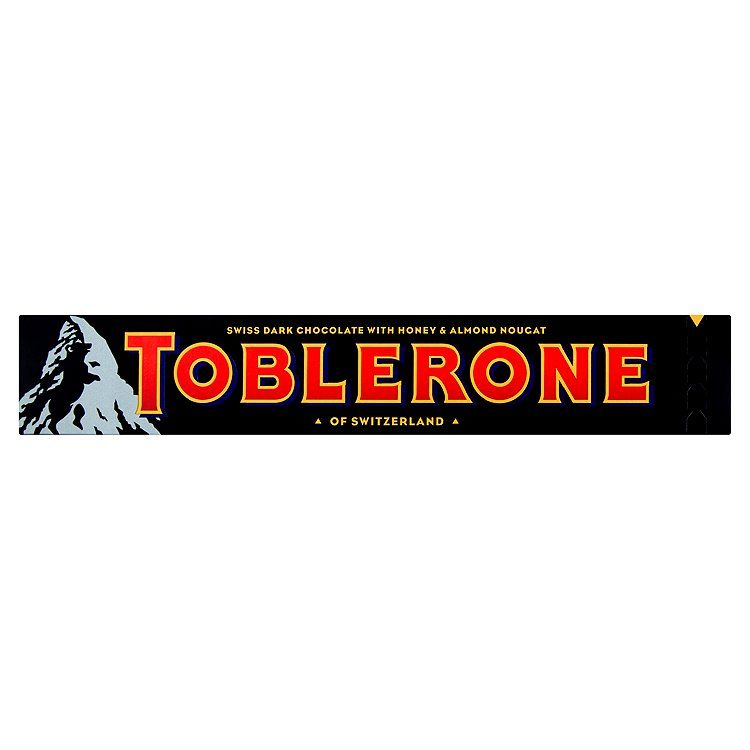 Toblerone Švajčiarska horká čokoláda s medovo-mandľovým nugátom 100 g
