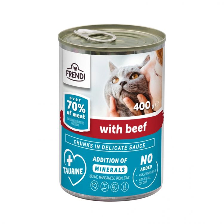 FRENDI  Konzerva pre dospelé mačky  hovädzie 400g