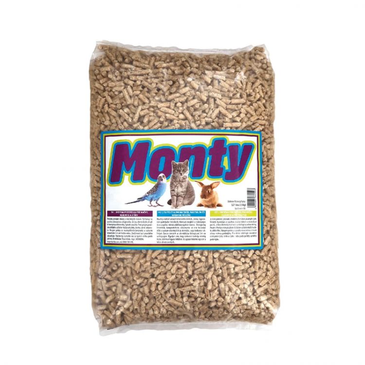 MONTY Drevená podstielka pre hlodavce a vtáky 3,5kg