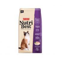 NUTRI BEST Krmivo pre sterilizované  mačky hydina - ryža 2 kg