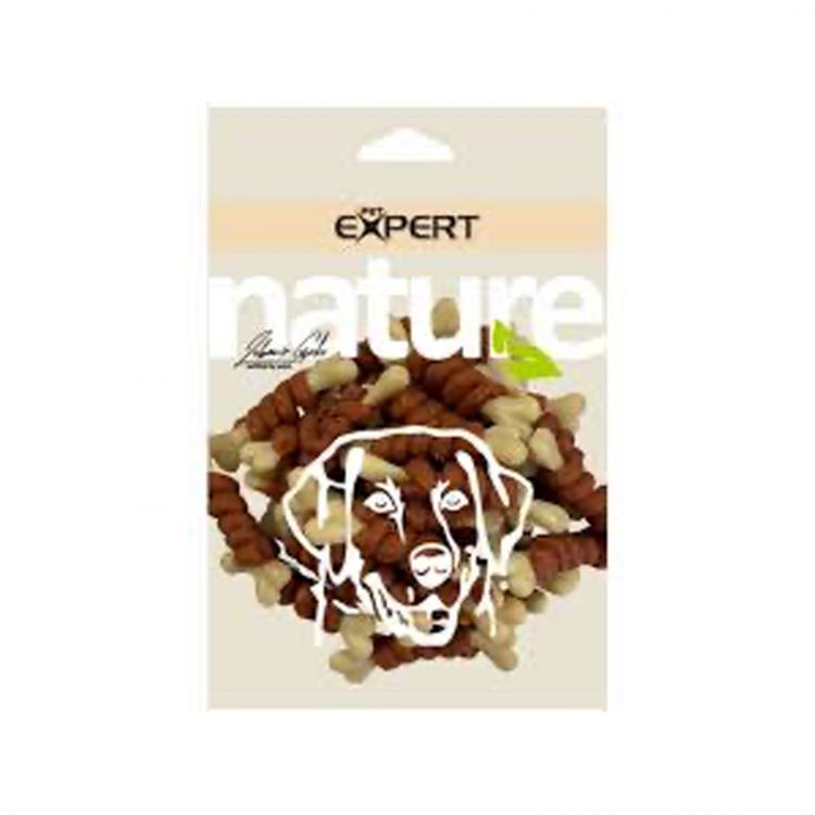 PET EXPERT NATURE   Kalciová kosť kačacie mäso + chrupavka  100g