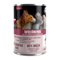 PET REPUBLIC Konzerva pre dospelé mačky s hovädzím mäsom 400g