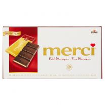 Merci Horká čokoláda plnená marcipánovou náplňou 112 g