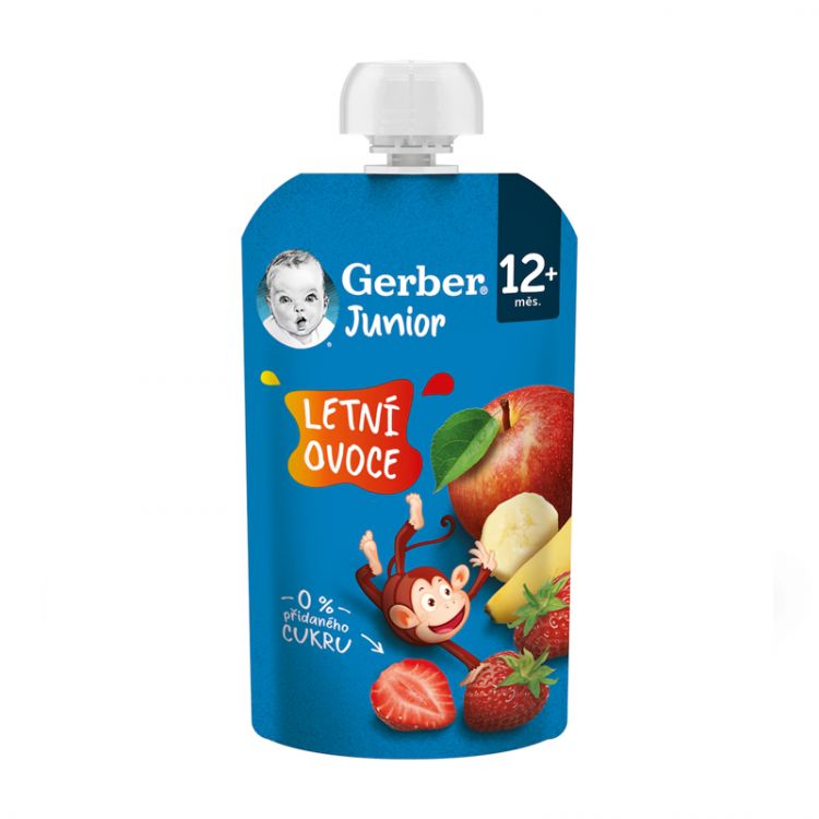 GERBER Junior kapsička Letné ovocie 110 g