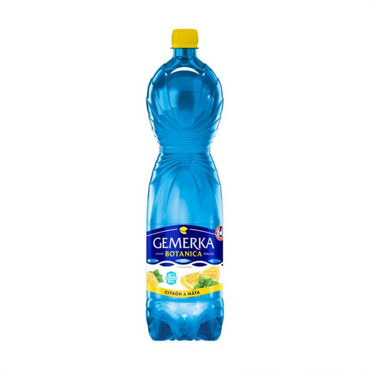 GEMERKA Botanica minerálna voda citrón a mäta 1,5 l