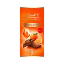 Lindt Orange Spritz Mliečna čokoláda s náplňou z bieleho vína a pomarančovej šťavy 100g