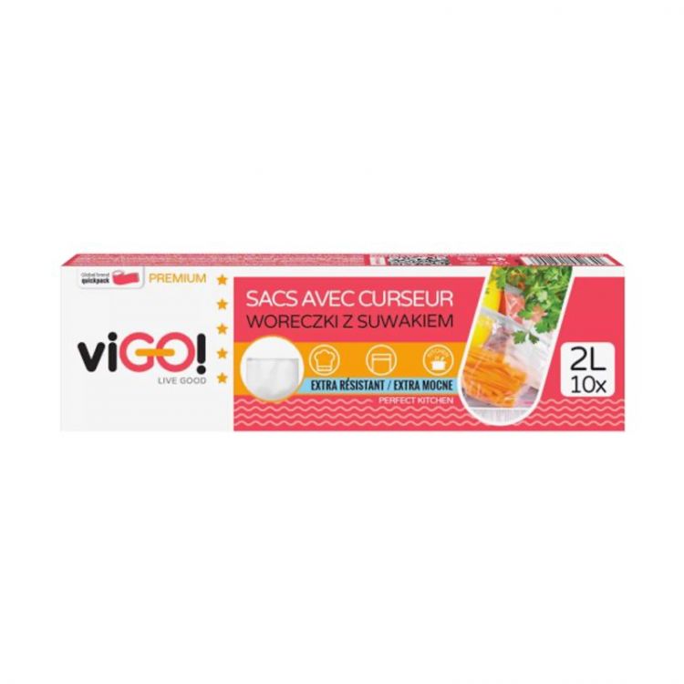 viGO! vrecká do mrazničky 2L/80ks