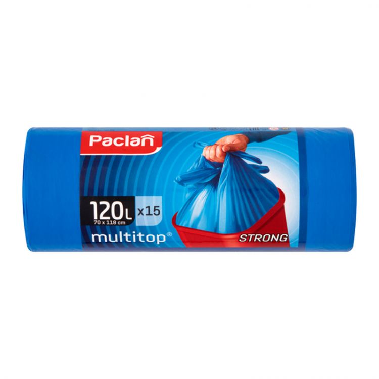 Paclan vrecia do koša MULTI TOP 120L 15ks