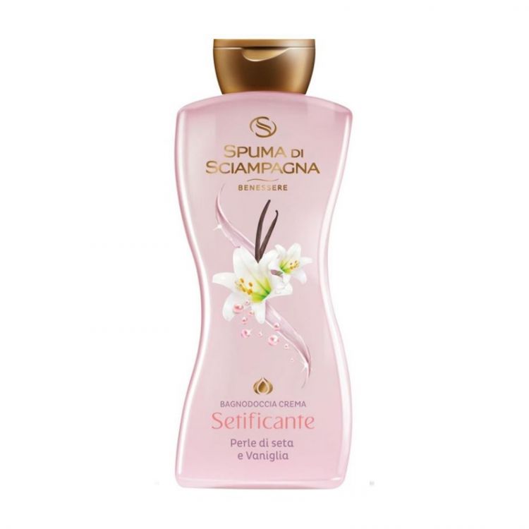 Spuma di Sciampagna sprchový gél Setificante Perle di Seta e Vaniglia 650ml