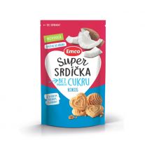 Emco Super srdiečka kokos 140g