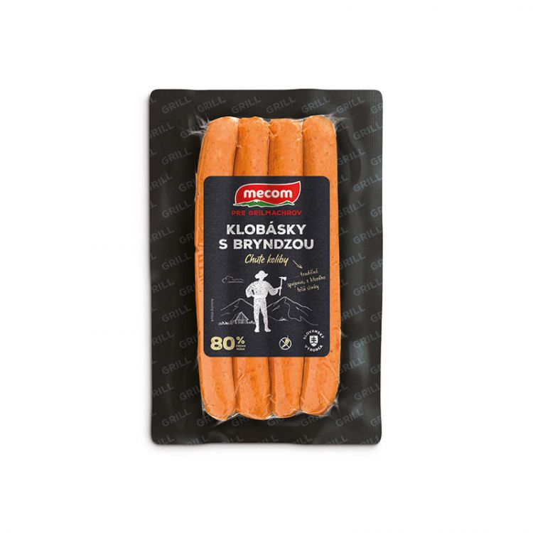 MECOM Chute Koliby klobásky bryndza 210g