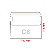 Obálky C6 114x162 mm samolepiace, 50 ks