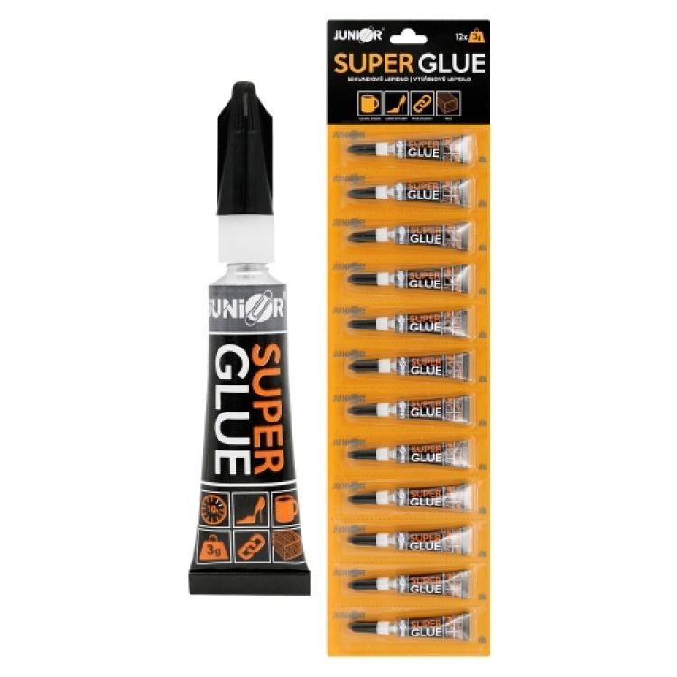Lepidlo sekundové JUNIOR Super Glue 3 g