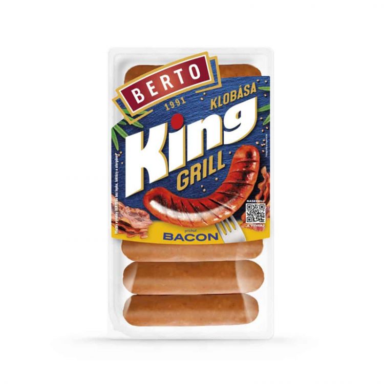 Berto King gril BACON klobása 250g