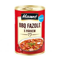 Hamé BBQ fazuľa s párkom 400g