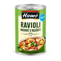 Hamé Ravioly mäsové s rajčinami 400g