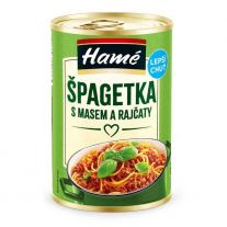 Hame Špagetka s mäsom a rajčinami 400g