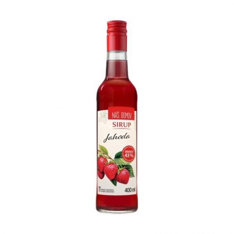 Leros Náš domov sirup Jahoda 400ml