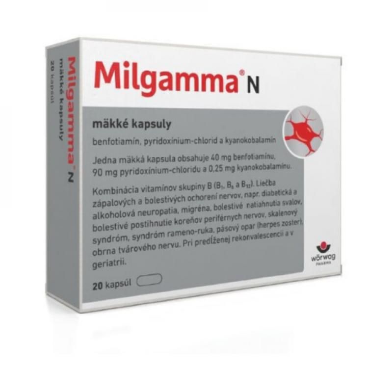 MILGAMMA N 20 kapsúl