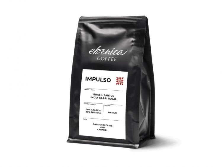 Ebenica Coffee Impulso káva zrnková 220 g