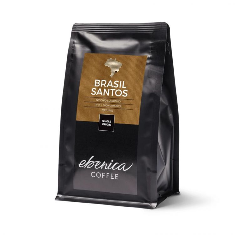 Ebenica Coffee Brasil Santos káva zrnková 220 g