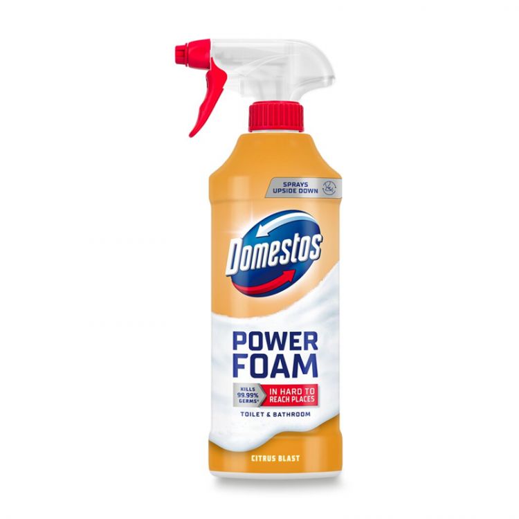 DOMESTOS čistiaca pena na WC 435ml Citrus Blast