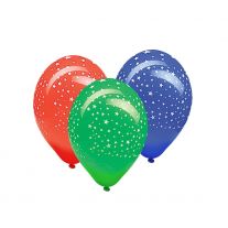 Balón L 30 cm, Hviezdy /5 ks/