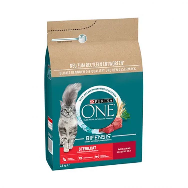 Purina ONE Bifensis Sterilised granuly pre mačky hovädzie 2,8 kg