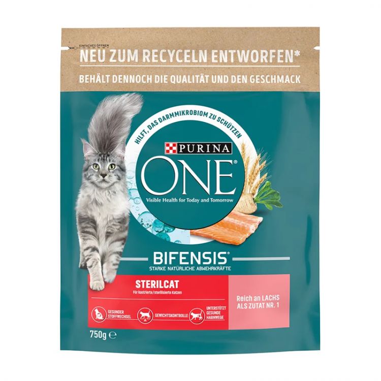 Purina ONE Bifensis Sterilised granuly pre mačky hovädzie 750 g