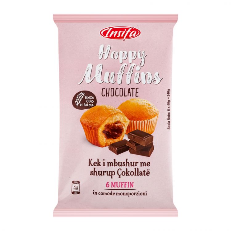 MUFFINS cake 240 g - čokoláda (6 ks x 40g)