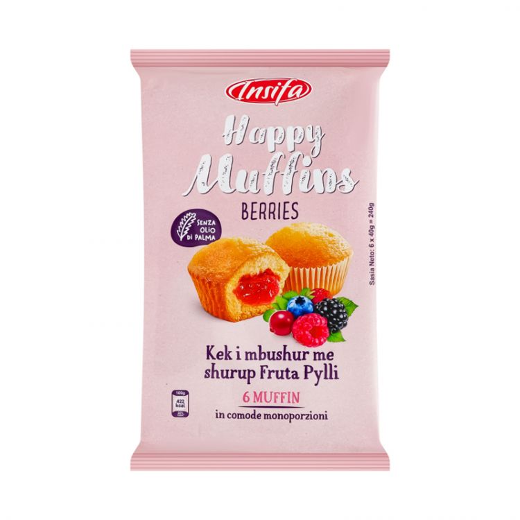 MUFFINS cake 240 g - lesní ovoce (6 ks x 40g)