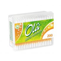 Ola Papierové vatové tyčinky do uší Box 200 ks