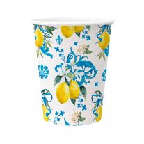 Papierový pohár PAW Eco 250 ml Sicilian Floral Whimsy / 8 ks