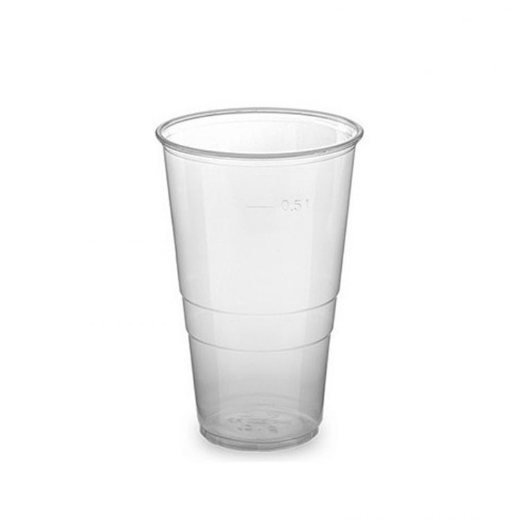 Pohár priehľadný 0,5 l (PP), 10 ks