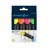 Zvýrazňovač Schneider Job - sada 4 ks original