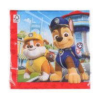 Obrúsky 2-vrstvé 33 x 33 cm Paw Patrol 20 ks