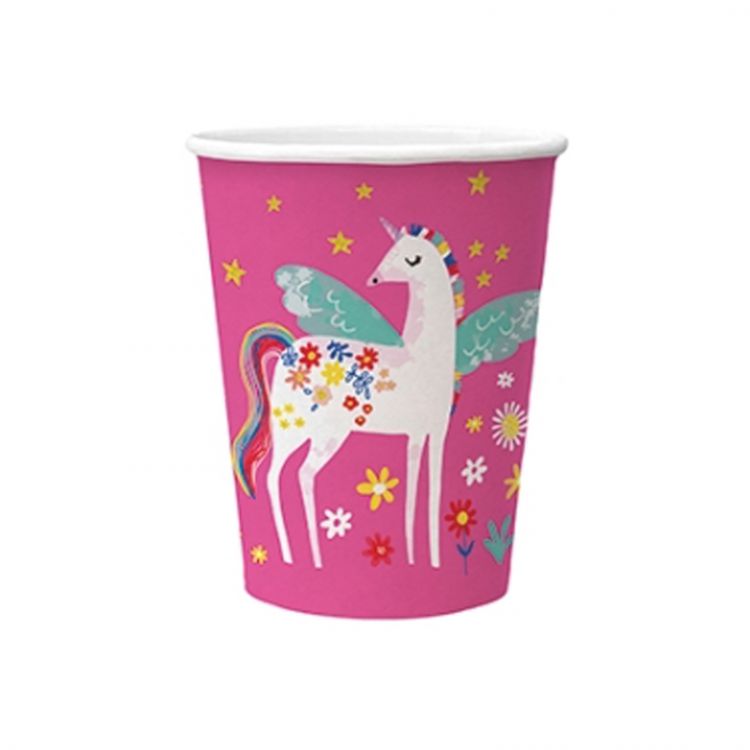 Papierový pohár PAW Eco 250 ml Fairy Unicorn / 10 ks