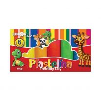Plastelína JUNIOR 6 odtieňov, 400g