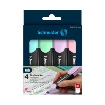Zvýrazňovač Schneider Job pastel - sada 4 ks